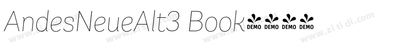 AndesNeueAlt3 Book字体转换